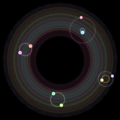Paths of #1476_8, a 8-body orbit