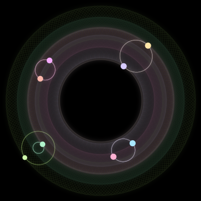 Paths of the 8 bodies of #1492_8
