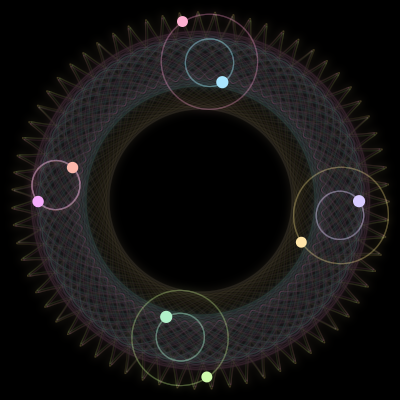 Paths of #1514_8, a 8-body orbit