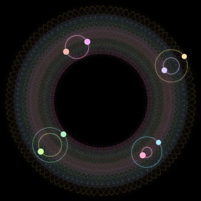 Paths of the 8 bodies of #1518_8