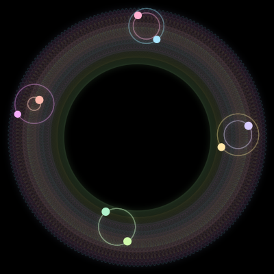 Paths of the 8 bodies of #1551_8