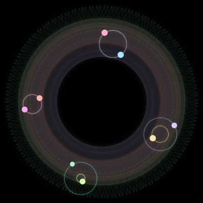 Paths of #1554_8, a 8-body orbit