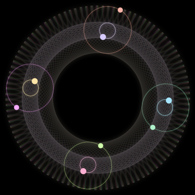 Paths of the 8 bodies of #1566_8