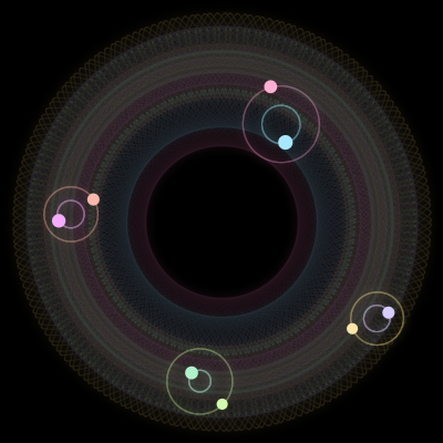 Paths of the 8 bodies of #1633_8