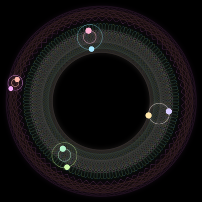 Paths of #1678_8, a 8-body orbit