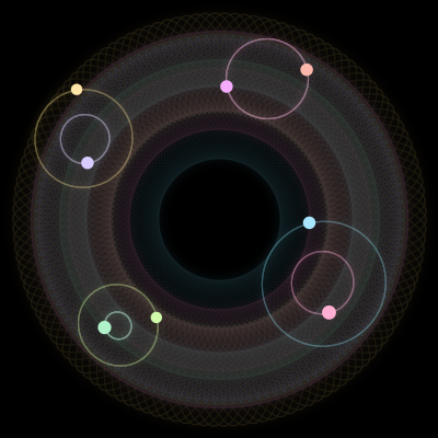 Paths of #1868_8, a 8-body orbit