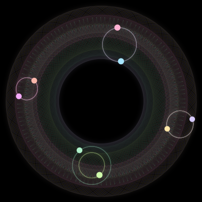 Paths of #1879_8, a 8-body orbit