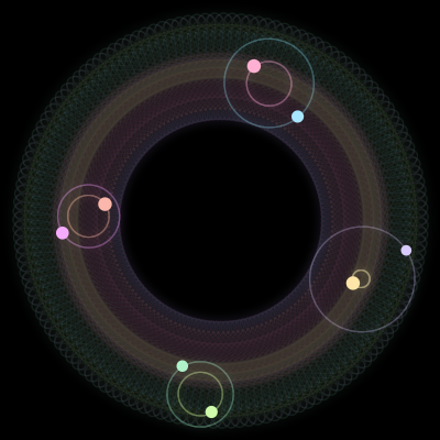 Paths of #1953_8, a 8-body orbit