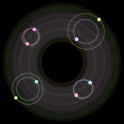 Paths of #2009_8, a 8-body orbit