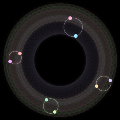 Paths of #2089_8, a 8-body orbit