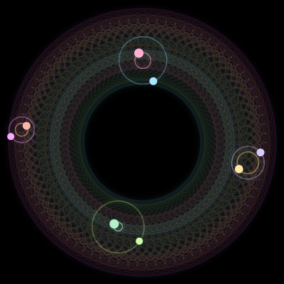 Paths of #2275_8, a 8-body orbit