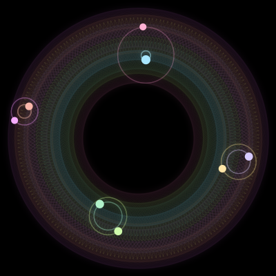 Paths of #2304_8, a 8-body orbit