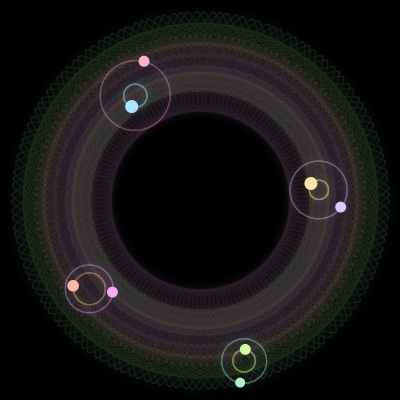 Paths of #2319_8, a 8-body orbit