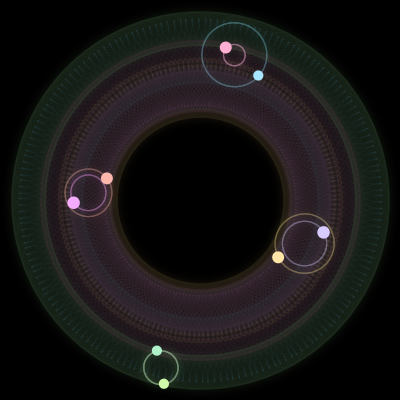 Paths of #2363_8, a 8-body orbit