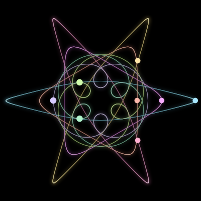 Paths of #2389_8, a 8-body orbit