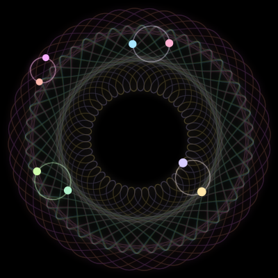 Paths of #2393_8, a 8-body orbit