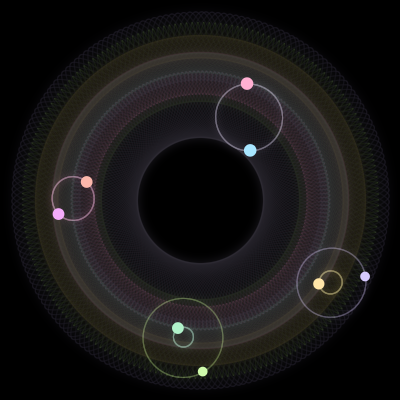 Paths of #2394_8, a 8-body orbit