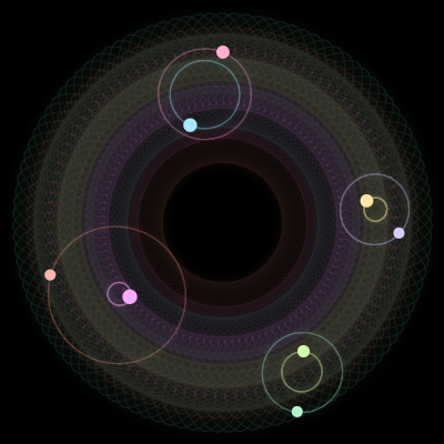 Paths of #2396_8, a 8-body orbit
