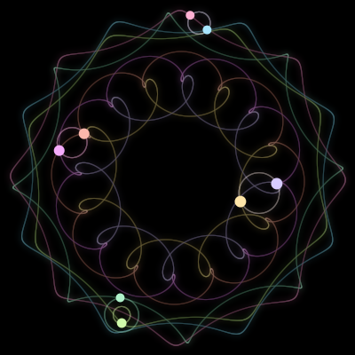 Paths of #2405_8, a 8-body orbit