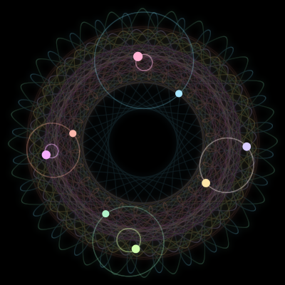 Paths of #2442_8, a 8-body orbit