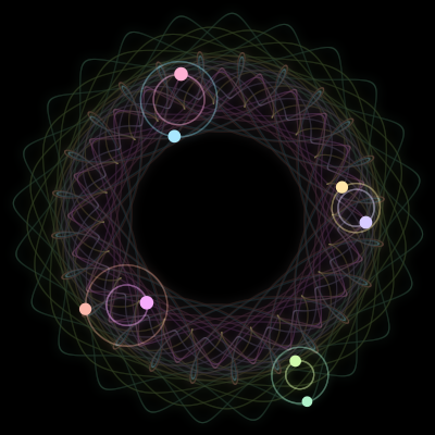 Paths of #2472_8, a 8-body orbit