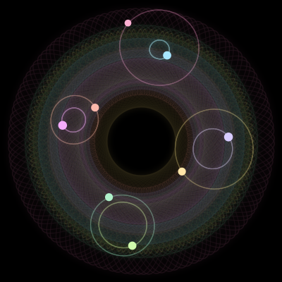 Paths of #2473_8, a 8-body orbit