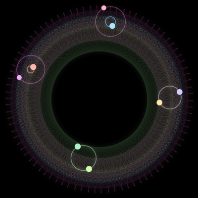 Paths of #2478_8, a 8-body orbit