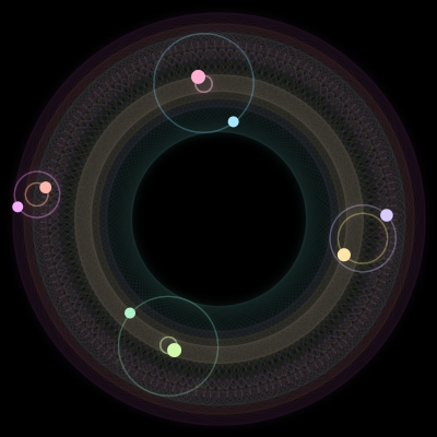 Paths of #2504_8, a 8-body orbit