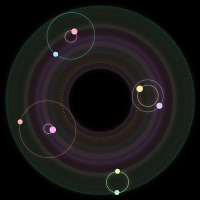 Paths of #2605_8, a 8-body orbit