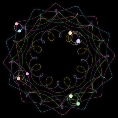 Paths of #2611_8, a 8-body orbit