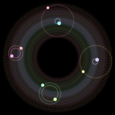 Paths of #2622_8, a 8-body orbit