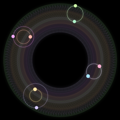 Paths of #2636_8, a 8-body orbit