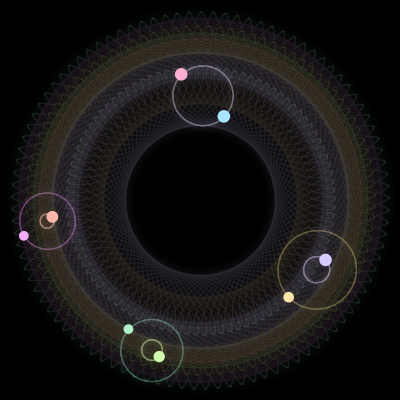 Paths of #2654_8, a 8-body orbit