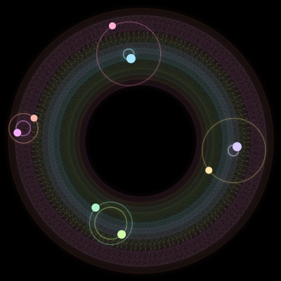 Paths of #2666_8, a 8-body orbit