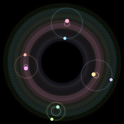 Paths of #2698_8, a 8-body orbit