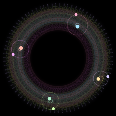 Paths of #2704_8, a 8-body orbit