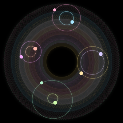Paths of #2728_8, a 8-body orbit