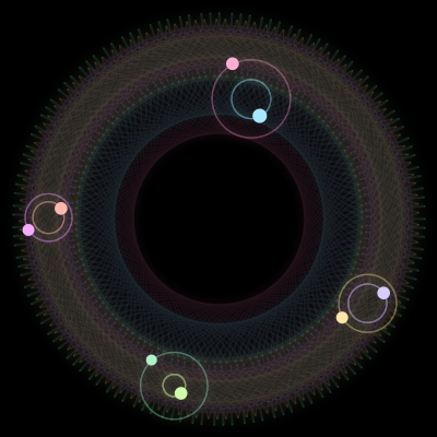 Paths of #2773_8, a 8-body orbit