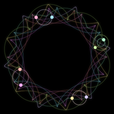 Paths of #2784_8, a 8-body orbit