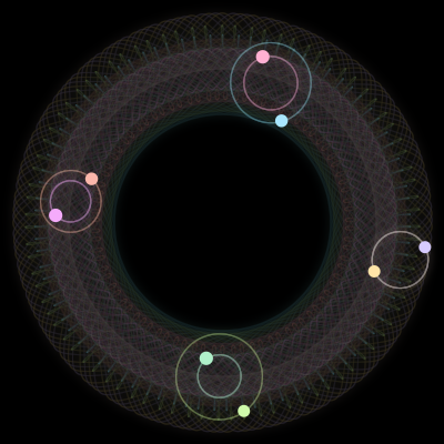 Paths of #2802_8, a 8-body orbit