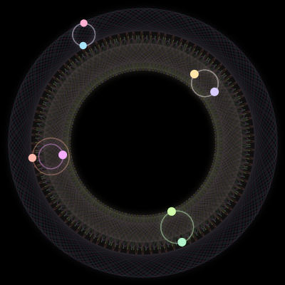 Paths of #2804_8, a 8-body orbit