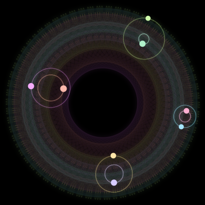 Paths of #2834_8, a 8-body orbit
