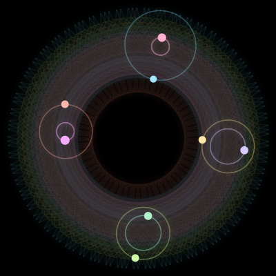 Paths of #2928_8, a 8-body orbit