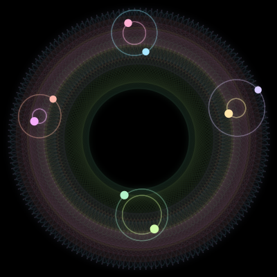 Paths of #2929_8, a 8-body orbit