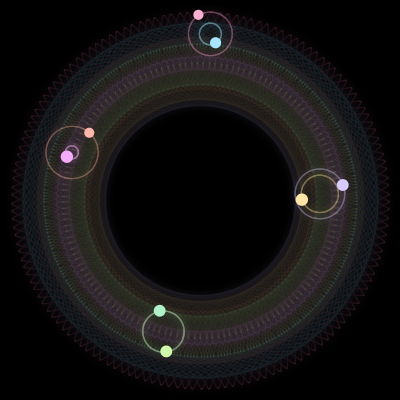 Paths of #2946_8, a 8-body orbit