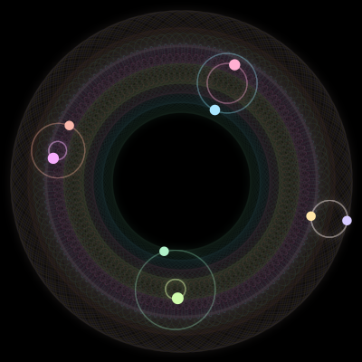 Paths of #2948_8, a 8-body orbit