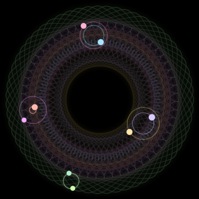 Paths of #2952_8, a 8-body orbit