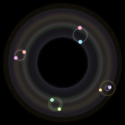 Paths of #3007_8, a 8-body orbit