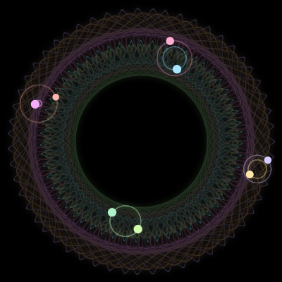 Paths of #3093_8, a 8-body orbit