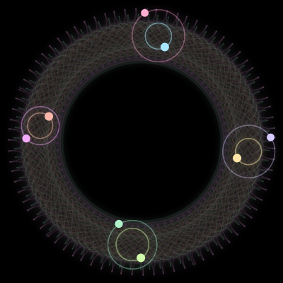 Paths of #3109_8, a 8-body orbit